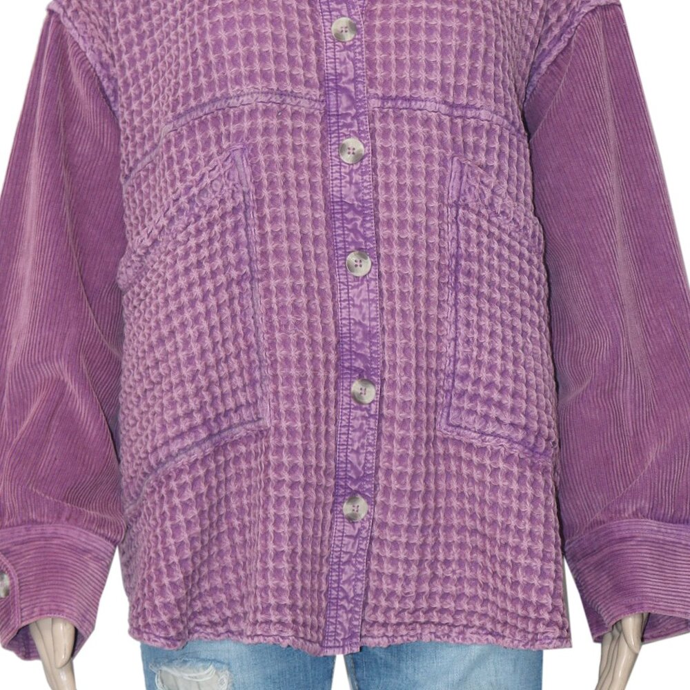 BDG Bryson Waffle Shirt Jacket Buttondown Urban Outfitters XL - Picture 6 of 6